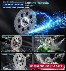 Cutting Wheel Set, 44Pcs Pro Cutting Wheels Kit for Dremel Cut Off Wheels, Resin