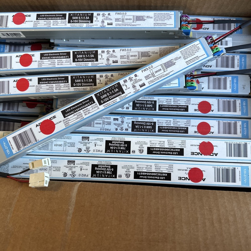 🔴Advance XI054C150V054BST1 Xitanium 0-10V Dimming LED Driver, 54W, 27-54Vdc‼️