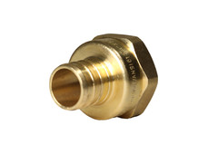 10 PCS 3/4″ PEX X 3/4″ FEMALE THREADED ADAPTER BRASS CRIMP FITTING (LEAD FREE )
