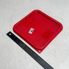 CARLISLE (6 PACK) Square Food Storage Container Lid 6-8qt Red 1197105