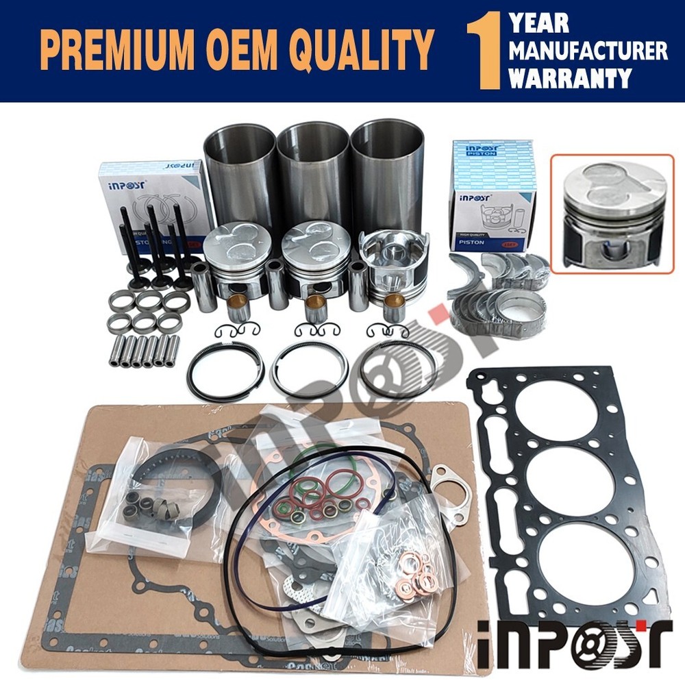 STD Overhaul Rebuild Kit for D1105 3 cylinder Kubota Engine