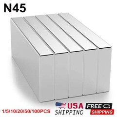 N45 25x10x3mm Neodymium Block Magnet Super Strong Rare Earth Fridge Magnets lot