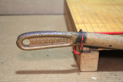 Vintage INGENTO Paper Cutter 1132 – 12″ Wood Table Guillotine Hand Cutter Tested