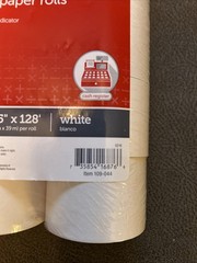 Office Depot 1-Ply Bond Paper Rolls Cash Register 1.75″ x 128′ White 10Pack