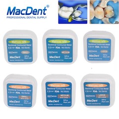 50Pcs Dental Matrices Bands Sectional Contoured Metal Matrix bands soft S/M/L