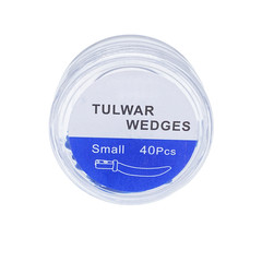 40Pcs Dental Tulwar Wedges Sectional Matrix System Plastic Diastema Wedge Refill