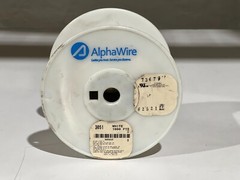 AlphaWire 3051 WH001 – 1000Ft Spool 22 AWG White PVC Tinned Copper Stranded Wire