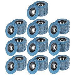 PACK 100 PREMIUM ZIRCONIA FLAP DISC SANDING GRINDING 4-1/2″ X 7/8″ 40 GRIT