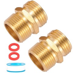3/4 npt to Garden Hose Adapter,3/4” GHT 2 Pack, 3/4″GHT Male 3/4″NPT