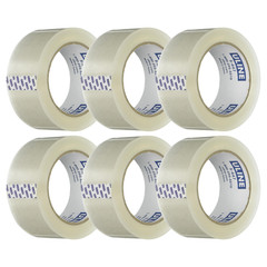 Uline S-447 Heavy Duty Industrial Tape 3.5 Mil 2″ x 55 Yds Clear – 6 Pack