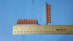 7 pcs- Ground Lug Terminal, 8 POSITION, ABBATRON, HH SMITH, 3008