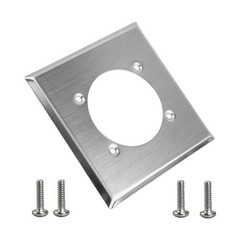 Outlet Cover Wall Plate 2 Gang Single Hole +4 Screws for 14-50R Hubbell HBL9450A