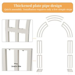 Heavy Duty Bridal Metal Wedding Arch Stunning Garden Arbor Floral Backdrop Stand