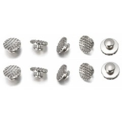 100 Pcs 10 Packs Dental Orthodontic Lingual Button Round Mesh Base