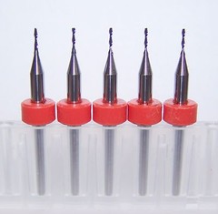 (5) 0.80mm (.0315″) MICRO CARBIDE 2 FLUTE ENDMILL, LONG FLUTE 1600.0315.157