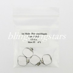 Dental Orthodontic 1st Molar Prewelded Bands 018/022 Roth/Edgewise #29-#43+ U/L