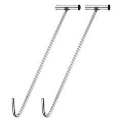 2Pcs Manhole Hook 19.7 Inch T-Shaped Lid Manhole Cover Lifter with Blunt Tip