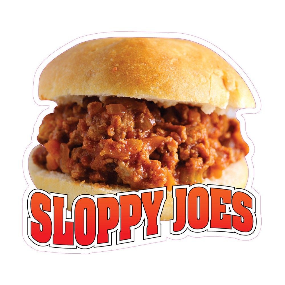 Food Truck Decals Sloppy Joes Restaurant & Food Concession Concession Sign Brown