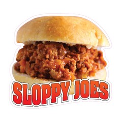 Food Truck Decals Sloppy Joes Restaurant & Food Concession Concession Sign Brown