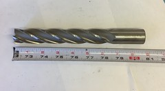 Hanita End Mill, 1” X 1” X 6” X 8 1/2”, M-42 Cobalt, 4 FL, One In Lot, 3113-H
