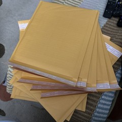 (10-each) #2, 8.5”x12” Kraft Bubble Padded Envelope Mailers with peel/stick seal