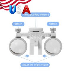 Dental 3.5X Binocular Loupe Headband Magnifier/5/10W LED Headband Headlight Lamp