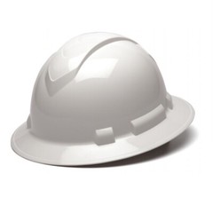 Ridgeline Full Brim ANSI Construction Safety Hard Hat 4 Point Ratchet Suspension