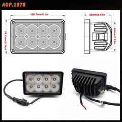 Agp.1978 40W Led Headlight Work Light At345169 Compatible John-Deere Tractor