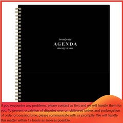 Blue Sky 8.5″x11″ 2026-2027 Weekly/Monthly Planner BS Black PP Double Horizontal