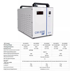 CW 5200AH CW-3000 Industrial Laser Machine Water Chiller for CNC Spindle Cooling