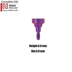 US 5Pcs Dental Healing Cap Abutment RP/NP Compatible Nobel Active ∅3.6 ∅5.0 ∅6.0