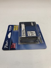 2 Pack Brother Genuine P-Touch, TZe-231 Tape TZE2312PK Black Print White Tape