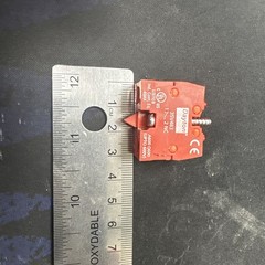 DAYTON 35V483 Contact Block, Black/Red, 1NC, 22 mm 35V483 (Pack of 10)