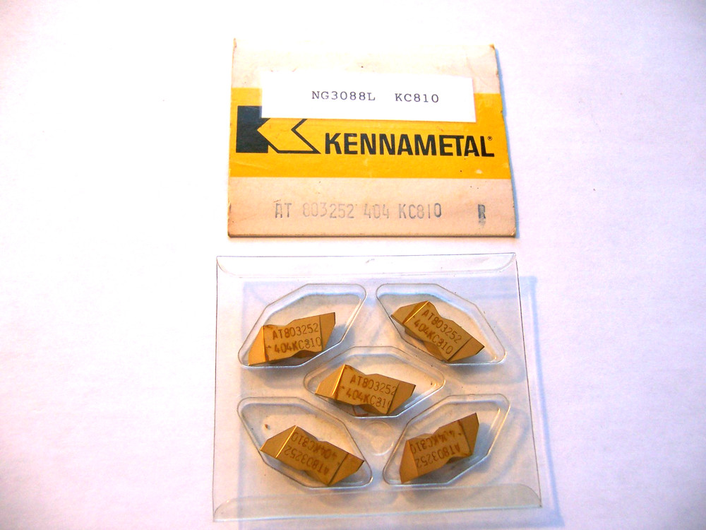 New 5 Pcs – NG3088L KC810 Coated Top Notch Grooving Inserts Kennametal