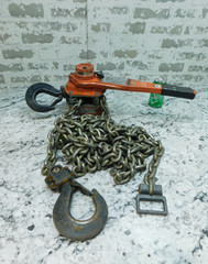 Columbus Mckinnon CM Bandit Lever Chain Hoist Comealong BAN3002, 3 Ton, 20′ Lift
