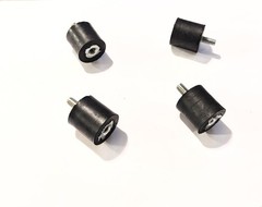 Rubber Vibration Isolator Mount (1″ Dia x 1″ Thk) 1/4-20 x 1/2″ Stud Male/Female