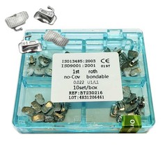 10Sets/box Dental Orthodontic Buccal Tubes 1st Molar Roth 0.022 Bondable Mesh