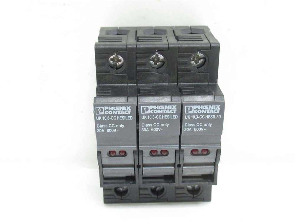 232949 New-No Box; Phoenix UK 10;3-CC HESILED Terminal Block Connector Fuse30A