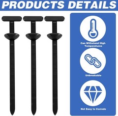 150 PCS Nylon Universal Cable Tie Buckle，Heavy Duty Self-Locking Zip Ties Holder