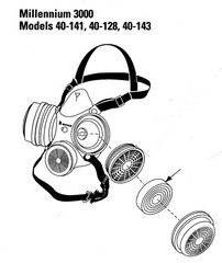 Binks 40-1924 Millennium 3000 Respirator Pre-Filters (New Old Stock)