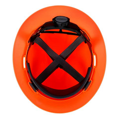 MSA 10021292 V-Gard Hard Hat Hi-Viz Orange Standard Suspension Medium