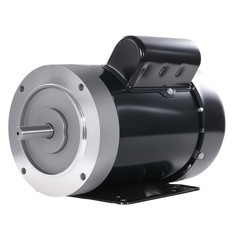 1HP Electric Motor 3450 RPM, AC 115V/230V, 56C Frame, Air Compressor Motor