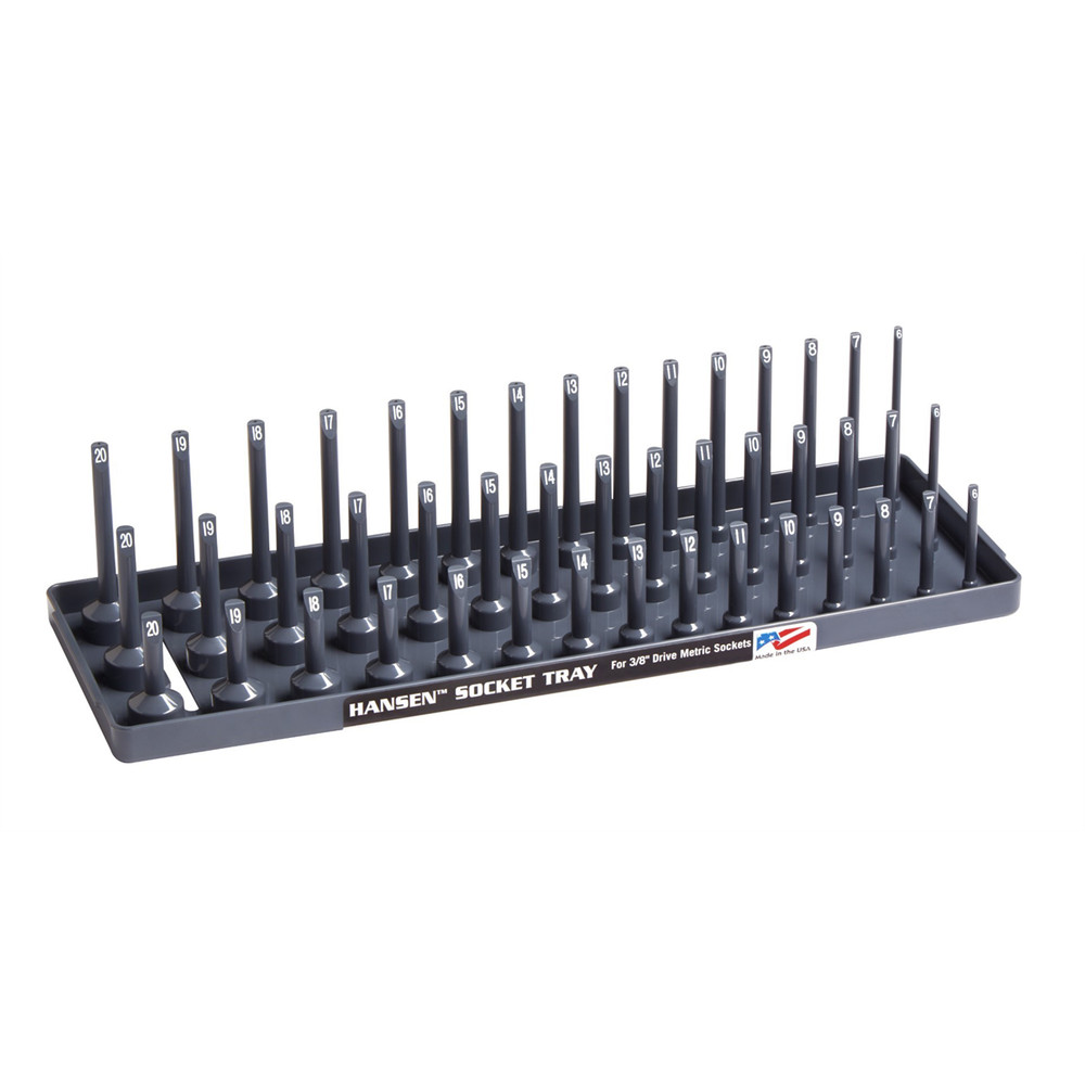 Hansen Global 3/8″ DR. Metric 3-Row Soc Tray 38023