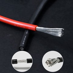 Flexible Soft Silicone Wire Cable 8/10/12/14/16/18/20/30 AWG Tinned Copper RC