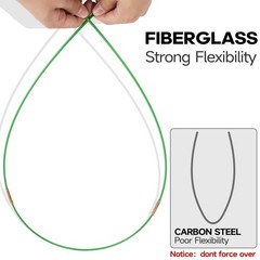 FTIHTRY 45FT Fiberglass Running Electrical Wire Cable Glow Rods Wire Pulling,…