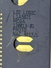 LSI Logic L1A5621 Ceramic IC Gold Pins PROTO + Unmarked Chip Lot 2