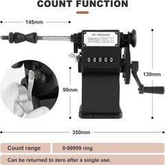 Manual Coil Winding Machine 1/16″- 1/2″ Hand Coil Winder with Counter for Spiral