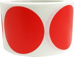 Circle Dot Stickers | 3″ Inches Round | 500 Pack | Pick One Color