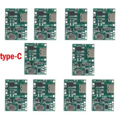 10PCS Micro USB/Type-C 3.7V Lithium Battery Charger Module Boost Step Up 5V 9V
