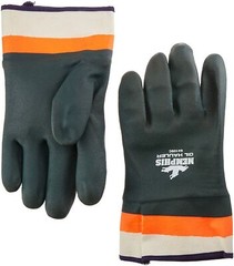 MCR Oil Hauler Double Dipped Chemical Resistant PVC Rubber Safety Work Gloves LG